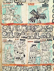Detail aus einem Maya-Kodex